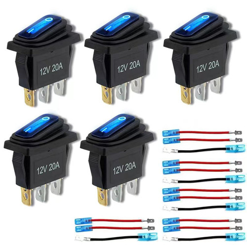 12v rocker switch - 12v, waterproof