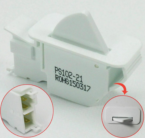 Refrigerator push button light - push,
