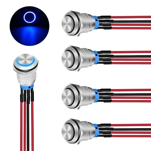 19mm push button switch - push, 5