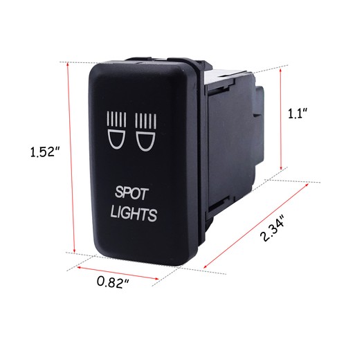 Spot lights blue led push - ",
