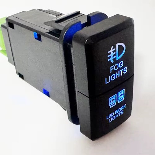 Dual push button switch fog - dual,
