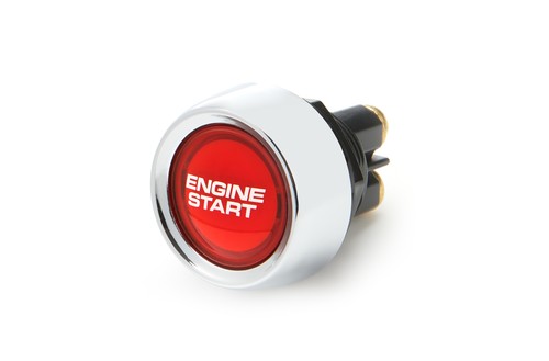Switch lighted push - lighted, red