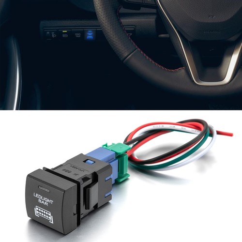 Blue led light bar push - blue,