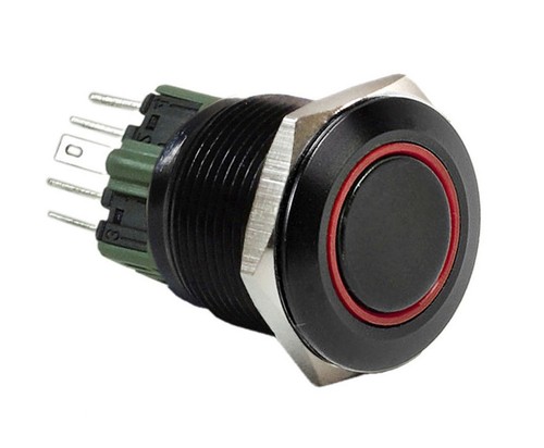 25mm black stainless push - stainless,