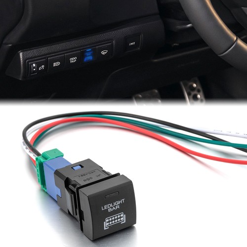 Led light bar push button - bar,