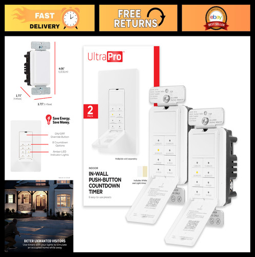 Wall push button - push-button, timer