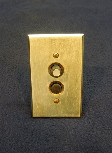 Antique early electrical push - electrical,