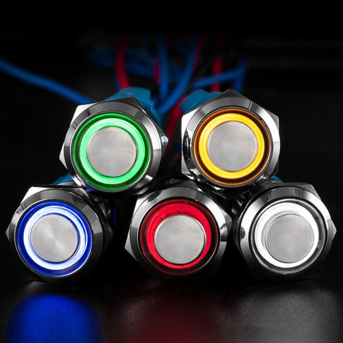 19mm 12v led off latching - led, on