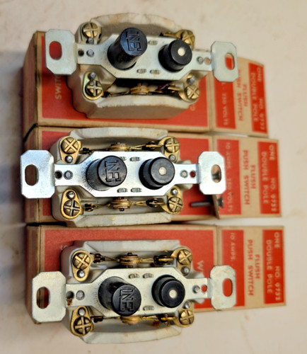Antique early electrical push - early,