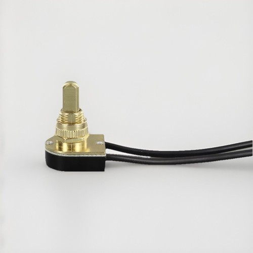 Push button off brass - push,