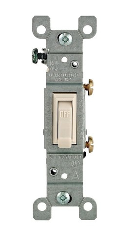 Framed grounded toggle switch - grounded,