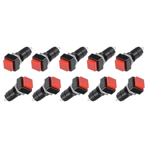 12mm red momentary - 12mm, button