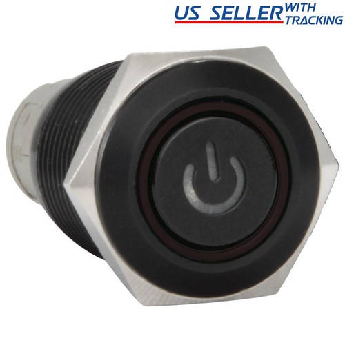 16mm 12v latching push - 16mm,