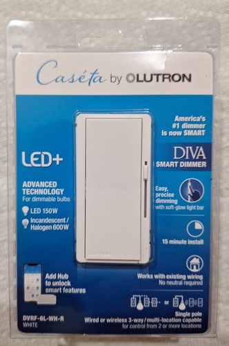 Lutron caseta diva smart - lutron, •diva