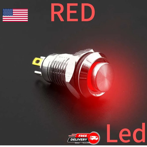12v 16mm momentary led marine - 16mm,