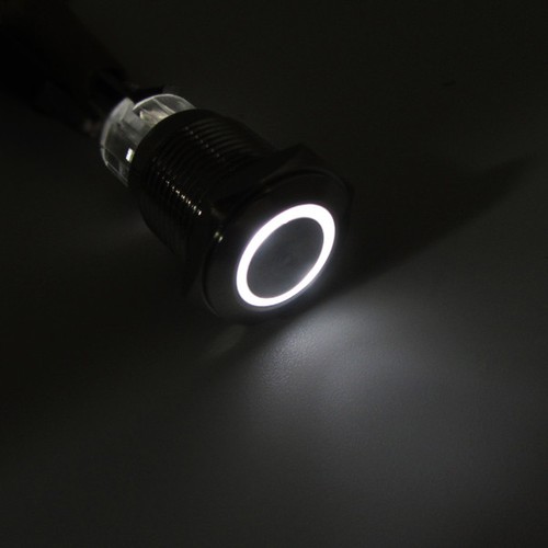 Push button switch ring led - push,